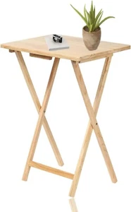 Wooden Folding Snack Table , Coffee Table, Laptop Table, 48D x 37W x 66H cm - Picture 1 of 3