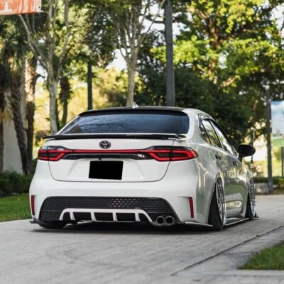 Luces traseras LED ahumadas para Toyota Corolla sedán 2020-2025 con luz de tapa de maletero Foto 1 de 4