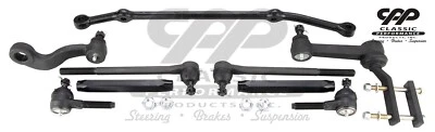 1961-1964 Chevy Impala Front Suspension Manual Steering Linkage Kit Tie Rods 500 - Image 1 of 4