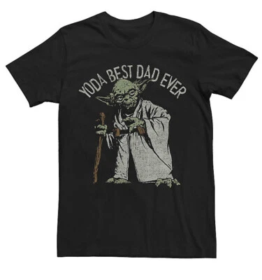 Nueva Camiseta Negra Para Hombre 3XL Yoda Best Dad Ever Vintage Divertida Regalo Papá’s Foto 1 de 3