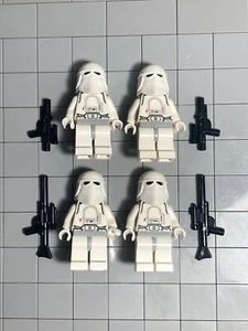 LEGO Star Wars Snow Trooper Minifigures Imperial Lot Of 4  E1 3 - Picture 1 of 2