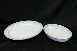Noritake Princeton Ovale Platte & Servierschüssel 2 Stück - Bild 1 von 7