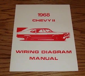 1968 Chevrolet Chevy II Nova Schaltplan Handbuch 68 - Bild 1 von 1
