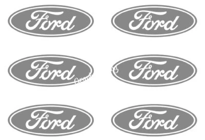 Pequeño logotipo Ford 6 pequeñas calcomanías de vinilo calcomanía adhesiva calcomanía 2" 3" pegatinas símbolo Ford Foto 1 de 4