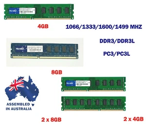 Memoz 4GB 8GB 16GB DDR3 PC Desktop Dimm 1866 1600 1333 1066 Mhz PC3 RAM Memory - Picture 1 of 13