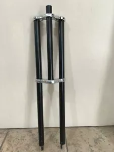 Bicycle 1-1/8" Threadless Triple Tree Fork 30" long DISC Tab Chrome/Black Bikes - Picture 1 of 3