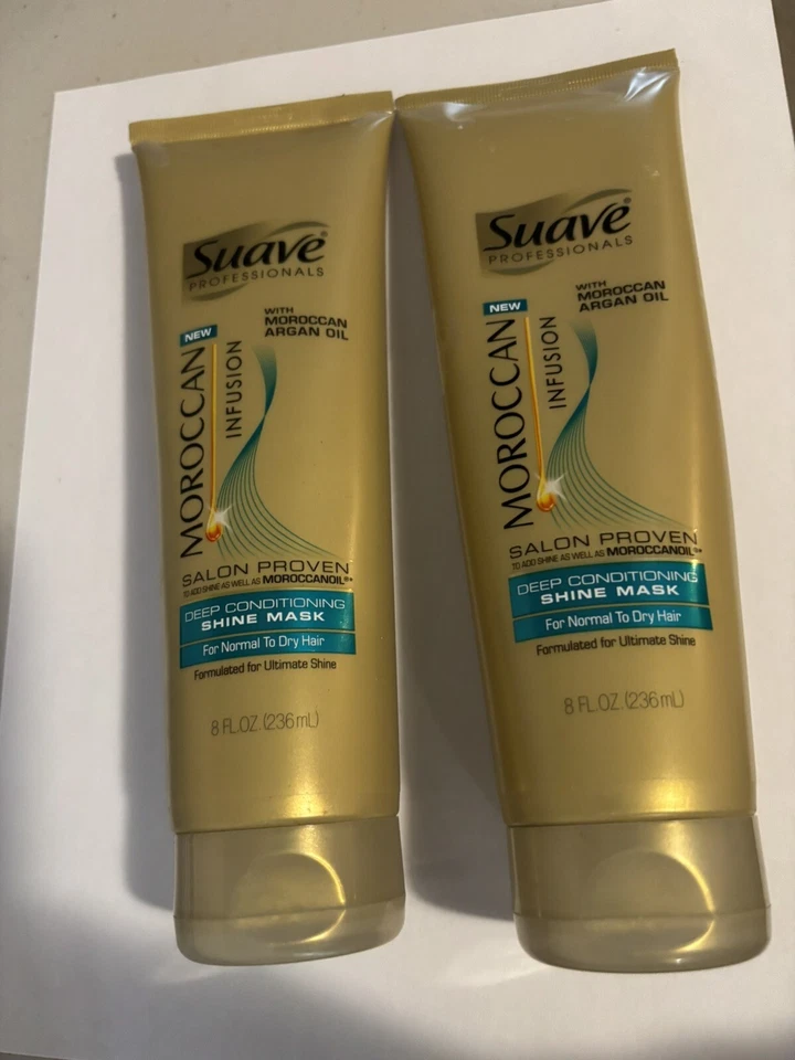3x Suave Professionals Moroccan Infusion Deep Conditioning Shine Mask 8 Oz EA