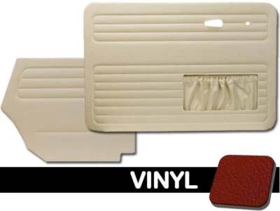 1973-1979 VW жук кабриолет передней + задней двери панели с карманами (выберите цвет) - Изображение 1 из 3