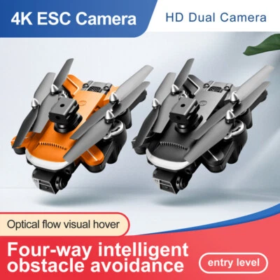 4k HD ESC Camera Fpv WiFi Drones With Obstacle Avoidance Rc Helicopter Toys Gift - Image 1 of 4