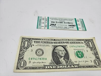 Boleto de concierto de Doobie Brothers de junio de 1998 - Atlanta, GA Foto 1 de 3