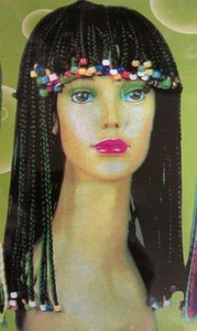 **NEW Lady black Dreadlocks Beaded Rasta wig/wigs - Halloween/Party/Costume - Picture 1 of 1