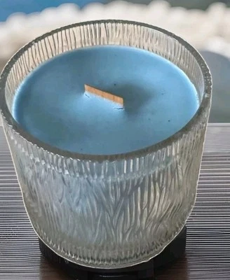 PartyLite SEA SALT & SAGE🌊🌿Duftwachsglas Holzdocht G462029 OVP Meersalz🔥🌲 - Bild 1 von 4