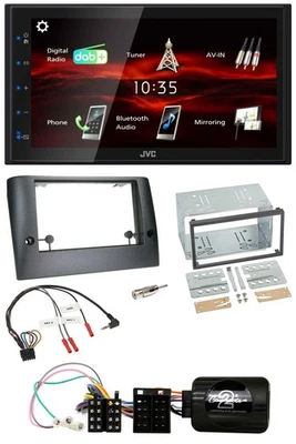 JVC USB Bluetooth Lenkrad DAB 2DIN Autoradio für Fiat Stilo 2005-2007 - Bild 1 von 4