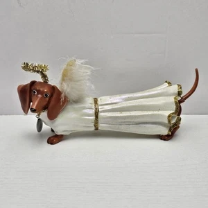 Westland Hot Diggity Hund Dackel Figur Holy Weiner Weihnachtsengel LESEN - Bild 1 von 8