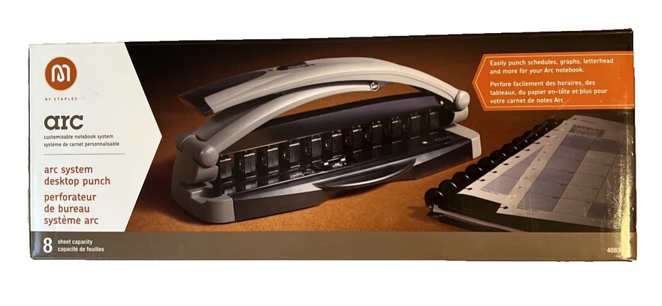 Staples Arc Desktop Paper Punch