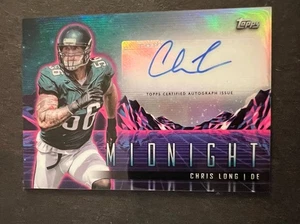 2024 Topps Midnight Chris Long Horizon Signatures Auto #HZS-CLO - Picture 1 of 2