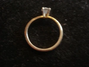 VINTAGE STERLING SILVER GEMSTONE RING (SIZE-8 / WEIGHT 2.16g) - Picture 1 of 4