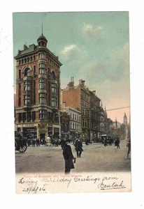 Vintage Postcard - 1906 - Corner of Elizabeth & Collins Streets. Melbourne. Vic. - Bild 1 von 2