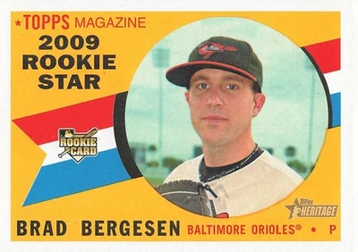 BRAD BERGESEN 2009 TOPPS HERITAGE HI NUMBER #522 - Image 1 of 2