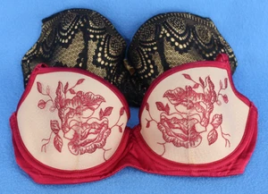 Elle Macpherson Halb-BH Paket mit Bügel gefüttert Größe 34C #SS60 - Bild 1 von 6