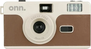 BRAND NEW Onn Focus Reusable 35mm Camera with Flash Film Battery Included Brown - Picture 1 of 4