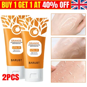 2PCS Gmeelan Orange Enzymes Facial Skin Exfoliating Brightening Scrub Gel - Picture 1 of 10