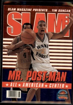 Tim Duncan 1997-98 The Score Board Slam Mr. Post-Man #SD8 San Antonio Spurs Foto 1 de 2