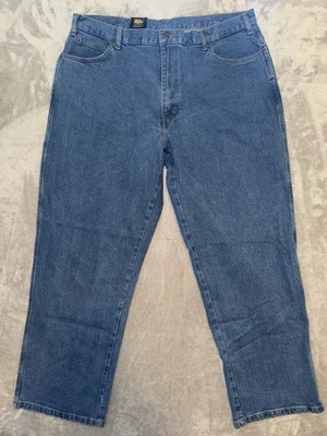 Work n Sport Relaxed Fit Jeans Flex Denim Medium Wash High Rise Work Pants 38x30 - Image 1 of 4