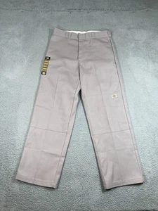Pantalones de trabajo Dickies holgados doble rodilla 36x32 gris sarga - Imagen 1 de 9