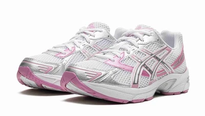 ASICS Mujer Gel 1130 Blanco Plata Rosa 1202A507-100 Mujer Talla Foto 1 de 4