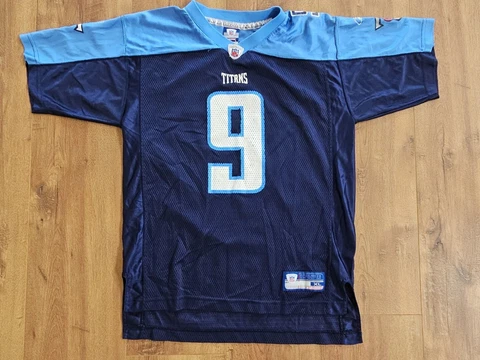 Vintage STEVE McNair #9 Tennessee Titans NFL Football Jersey Youth XL REEBOK Cover