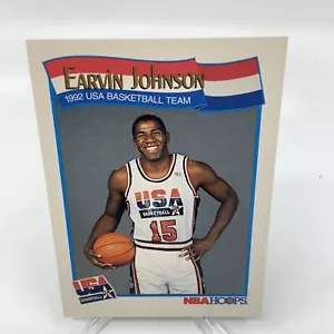 1991-92 NBA Hoops - #578 Magic Johnson Team USA Dream Team - Picture 1 of 2