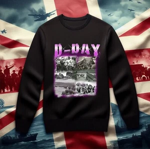 D-Day Jumper, D Day Bootleg jumper, Remembrance day sweatshirt, lest we forget - Picture 1 of 5