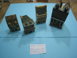 Lot de 4 maisons MINIATURE d'Allemagne et Belgique Taille 10 à 14cm __M13 - Imagen 1 de 12