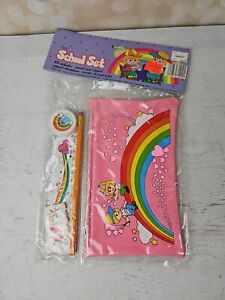 Vintage (1980s) Rainbow School Kit MC Art School Supplies Pink Bag Complete New