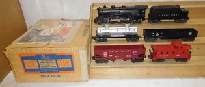 LIONEL TRAINS POSTWAR BOX SET 1469ws STEAM 2035 LOCOMOTIVE FREIGHT CARS O GAUGE - Picture 1 of 24