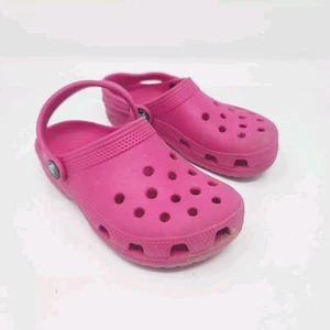 Kid's CROCS Pink Clogs Shoes size C 13 - Picture 1 of 10