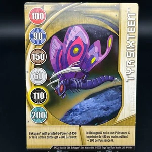 Bakugan TYR SIXTEEN Metal Gate Card GOLD 2009 BA728-GA-SM-GBL 9/48ah IMPRINTED - Bild 1 von 8