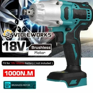 1000Nm Elektrischer Akku-Schlagschrauber Schraubenschlüssel For Makita BL1830 - Bild 1 von 11