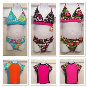 Op girls 2pc swimwear set Bikini w/rashgaurd Top, bottoms, shirt options inside - Picture 1 of 12