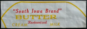 South Iowa Brand Butter Cream & Milk 1950's Paper Hat Worn by Employee Servers - Picture 1 of 1