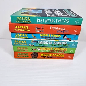 Middle School by James Patterson + Other Paperback Books Children YA Fiction Lot - Picture 1 of 8