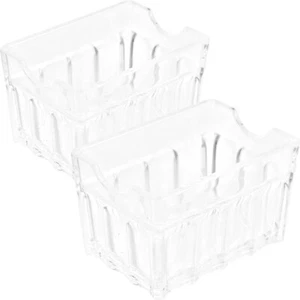 2pcs Desktop Tea Bag Organizer Clear Tea Box Household Coffee Storage Box for - Picture 1 of 12