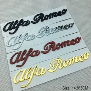 para Alfa Romeo modificación coche tickers chapado pegatinas carta post emblema - Imagen 1 de 10