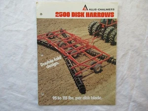 Folleto de ventas Allis-Chalmers 2500 1979 Disk Harrows - Imagen 1 de 3