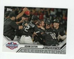 2017 TOPPS OPENING DAY SUPERSTAR CELEBRATION ADAM EATON CHICAGO WHITE SOX #SC-11 - Picture 1 of 7