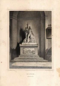 c1850 Monumento a Andreas-Hofer Innsbruck Austria vista con grabado en acero - Imagen 1 de 1