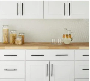 Contemporary Beam 5-1/16 in. (128 mm) matte black Classic Cabinet Pull (10-Pack) - Picture 1 of 4