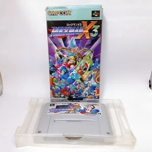 Rockman X3 Mega Man Super Famicom SFC SNES Nintendo Japan Box - Picture 1 of 12