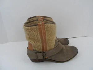 KELSI DAGGER Women's Suede Leather Ankle Bootie Boots Shoes - Size 9 - Picture 1 of 9